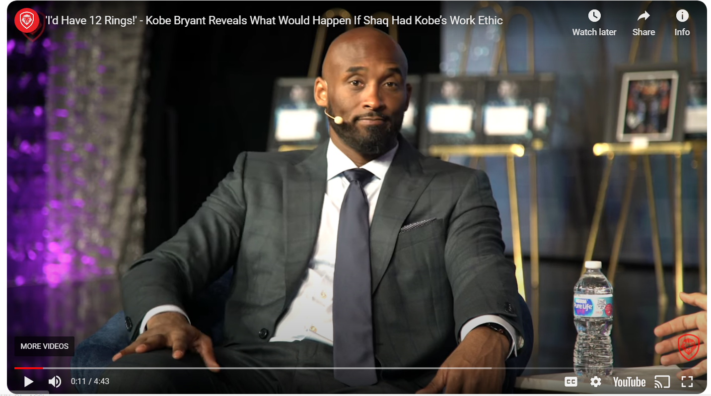 a link to a youtube interview with Kobe Bryant
